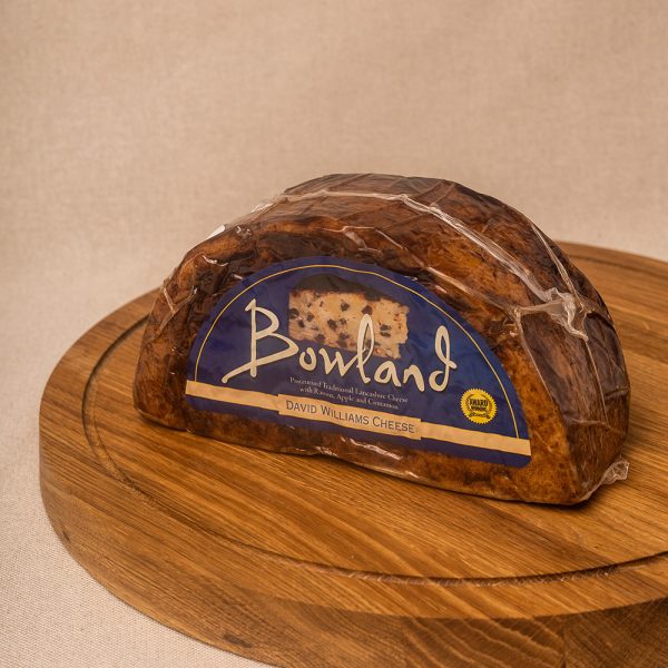 Ser brytyjski cheddar Bowland (jabłko/cynamon/rodzynki)